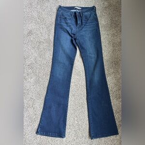 Just USA Blue Flare Wide Leg Jeans